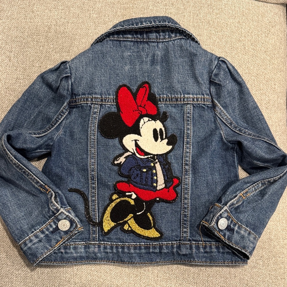 Baby Gap Disney Denim Jacket with Minnie Mouse